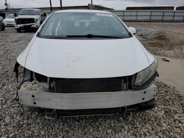 19XFB2F5XDE080424 - 2013 HONDA CIVIC LX WHITE photo 5