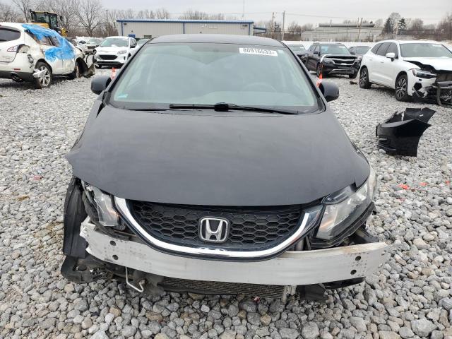 19XFB2F56DE092215 - 2013 HONDA CIVIC LX BLACK photo 5