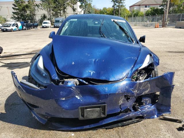 5YJ3E1EA3NF303918 - 2022 TESLA MODEL 3 ლურჯი ფოტო 5