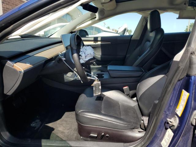 5YJ3E1EA3NF303918 - 2022 TESLA MODEL 3 ლურჯი ფოტო 7