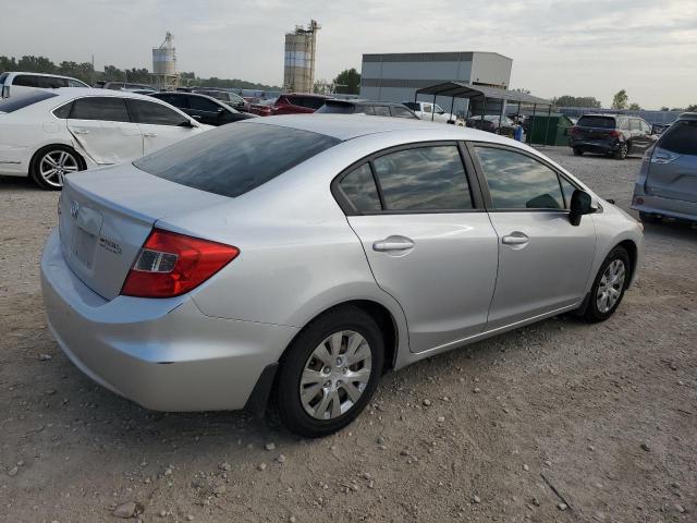 19XFB2F54CE002879 - 2012 HONDA CIVIC LX ვერცხლისფერი ფოტო 3