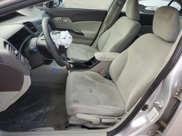 19XFB2F54CE002879 - 2012 HONDA CIVIC LX ვერცხლისფერი ფოტო 7