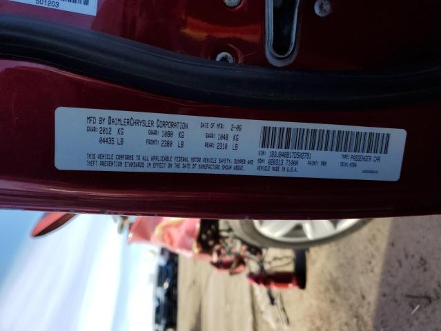 1B3JB48B17D502791 - 2007 DODGE CALIBER SXT RED photo 12