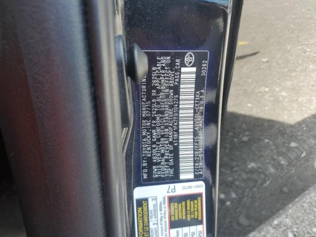 4T1BF1FK7FU104276 - 2015 TOYOTA CAMRY LE BLACK photo 12