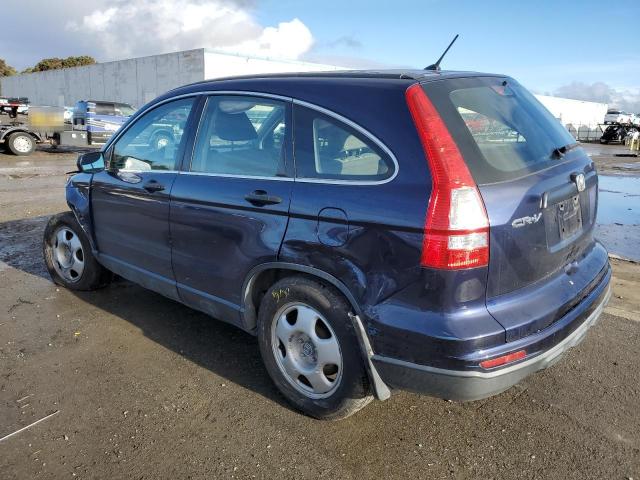 JHLRE3H32AC003008 - 2010 HONDA CR-V LX BLUE photo 2