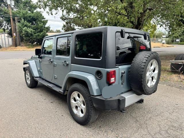 1C4BJWEG1EL304085 - 2014 JEEP WRANGLER U SAHARA GRAY photo 3