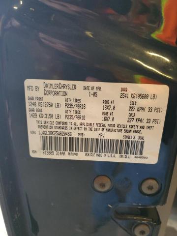 1J4GL38K25W620456 - 2005 JEEP LIBERTY RENEGADE 黑色 照片 14