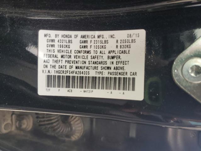 1HGCR2F54FA264005 - 2015 HONDA ACCORD SPORT 黑色 照片 12