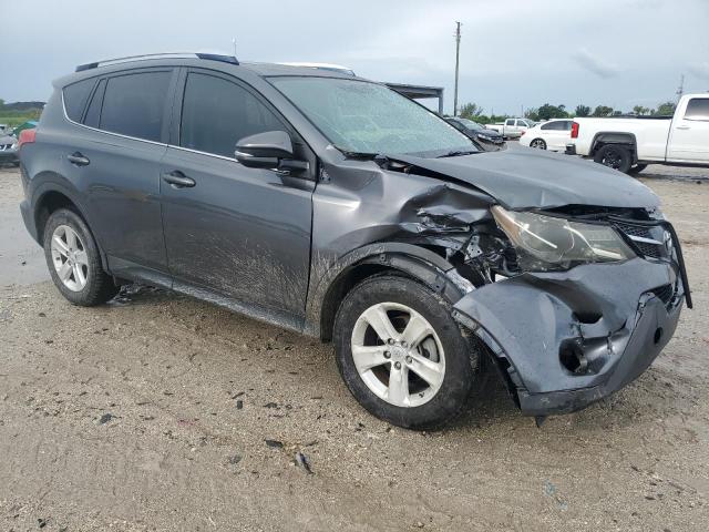 JTMWFREV9DD004936 - 2013 TOYOTA RAV4 XLE GRAY photo 4