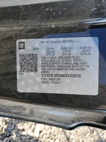 1G1FB1RX8K0131635 - 2019 CHEVROLET CAMARO LS 黑色 照片 13