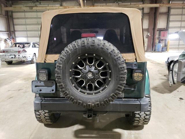 1J4FA59S1YP791256 - 2000 JEEP WRANGLER / SAHARA GREEN photo 6