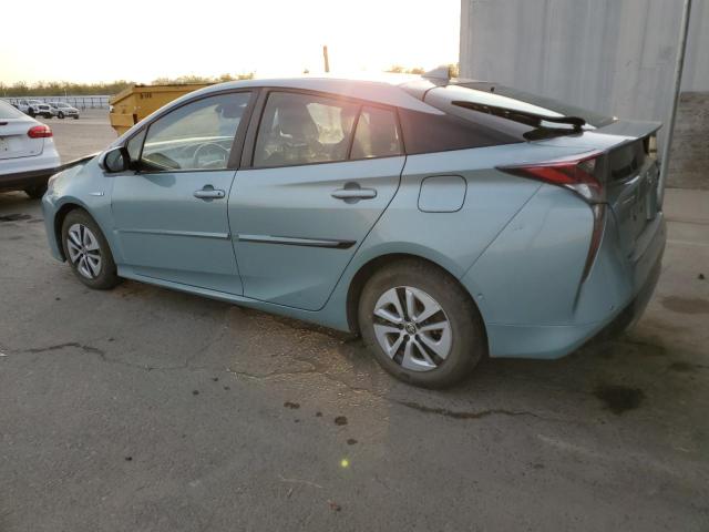 JTDKARFU1H3052655 - 2017 TOYOTA PRIUS TEAL photo 2