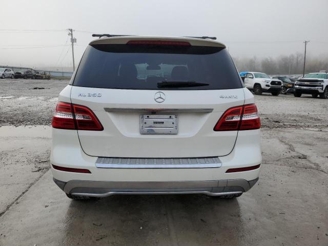 4JGDA5HB5CA065129 - 2012 MERCEDES-BENZ ML 350 4MATIC WHITE photo 6