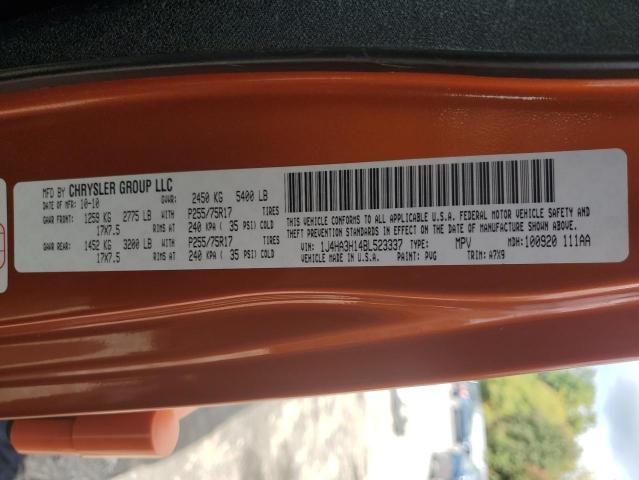 1J4HA3H14BL523337 - 2011 JEEP WRANGLER U SPORT Narıncı foto 14