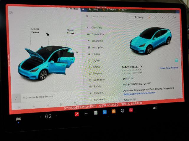 5YJYGDEE9MF241573 - 2021 TESLA MODEL Y 石墨色 照片 9