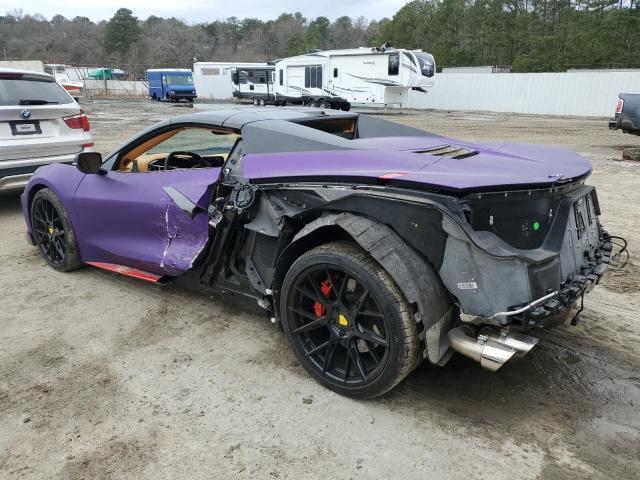 1G1YC3D42N5110009 - 2022 CHEVROLET CORVETTE STINGRAY 3LT PURPLE photo 2