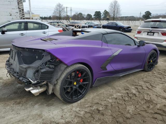 1G1YC3D42N5110009 - 2022 CHEVROLET CORVETTE STINGRAY 3LT PURPLE photo 3