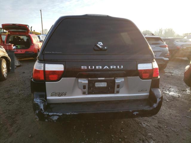 4S4BT62C166103892 - 2006 SUBARU BAJA SPORT BLACK photo 6