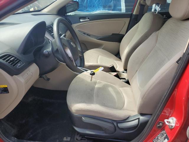 KMHCT4AE7GU082085 - 2016 HYUNDAI ACCENT SE RED photo 7