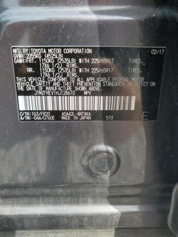 JTMZFREV1HJ128610 - 2017 TOYOTA RAV4 LE CHARCOAL photo 13