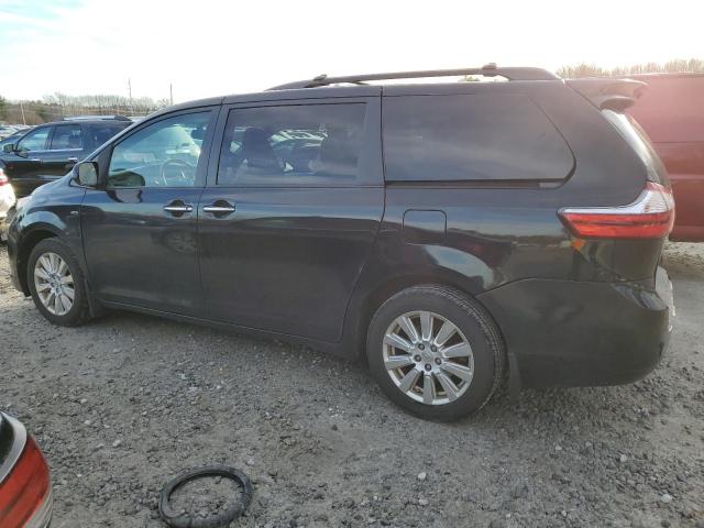 5TDDZ3DC0HS164693 - 2017 TOYOTA SIENNA XLE BLACK photo 2