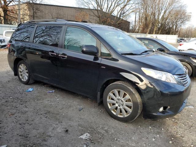 5TDDZ3DC0HS164693 - 2017 TOYOTA SIENNA XLE BLACK photo 4