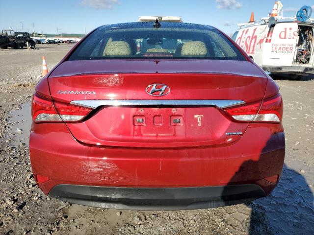 5NPEC4AC5EH878871 - 2014 HYUNDAI SONATA SE RED photo 6