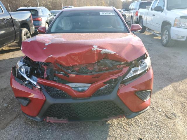 4T1B11HK1KU242613 - 2019 TOYOTA CAMRY L RED photo 5