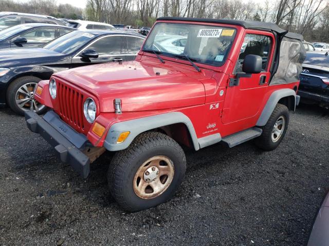 1J4FA39S46P714088 - 2006 JEEP WRANGLER X RED photo 1