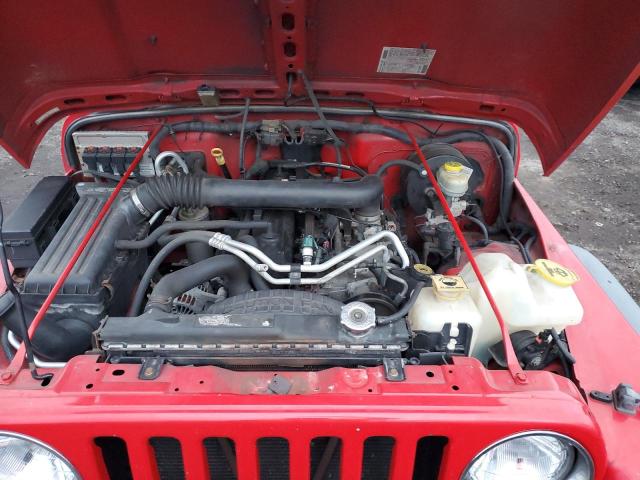 1J4FA39S46P714088 - 2006 JEEP WRANGLER X RED photo 12