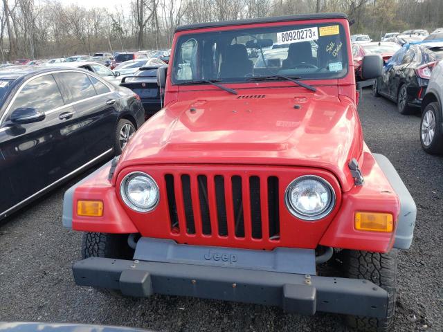 1J4FA39S46P714088 - 2006 JEEP WRANGLER X RED photo 5