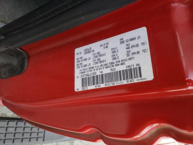 1B7KF2366WJ219535 - 1998 DODGE RAM 2500 RED photo 12