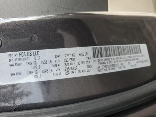 2C4RC1BG5HR821191 - 2017 CHRYSLER PACIFICA TOURING L GRAY photo 13