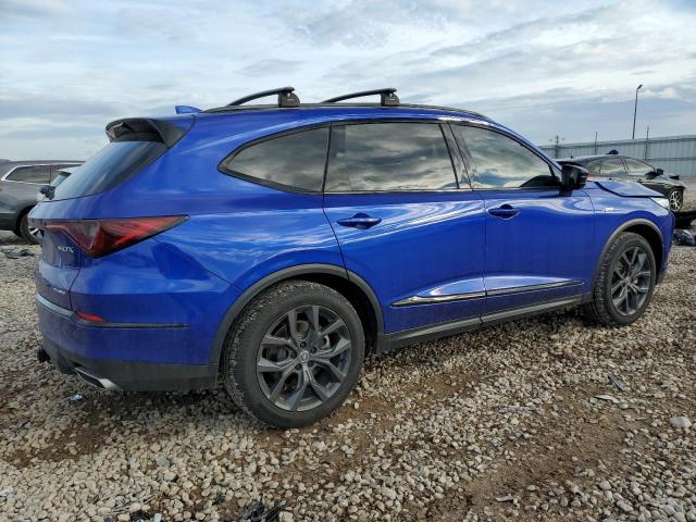 5J8YE1H02NL047696 - 2022 ACURA MDX A-SPEC BLUE photo 3