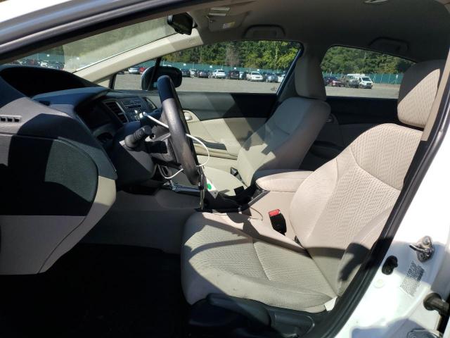 19XFB2F55EE054363 - 2014 HONDA CIVIC LX Սպիտակ լուսանկար 7