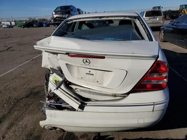 WDBRF52HX7F908127 - 2007 MERCEDES-BENZ C 230 WHITE photo 6