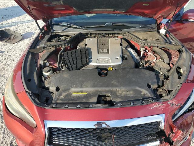JN1BV7AR1EM684723 - 2014 INFINITI Q50 BASE RED photo 11