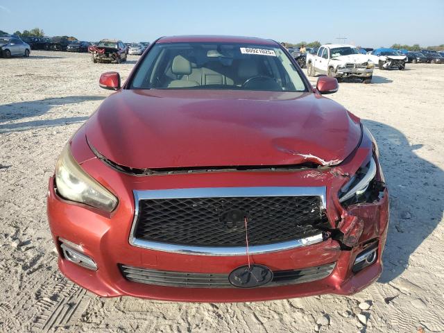 JN1BV7AR1EM684723 - 2014 INFINITI Q50 BASE RED photo 5