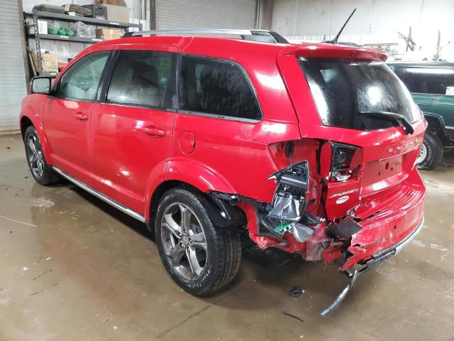 3C4PDCGBXFT511318 - 2015 DODGE JOURNEY CROSSROAD RED photo 2