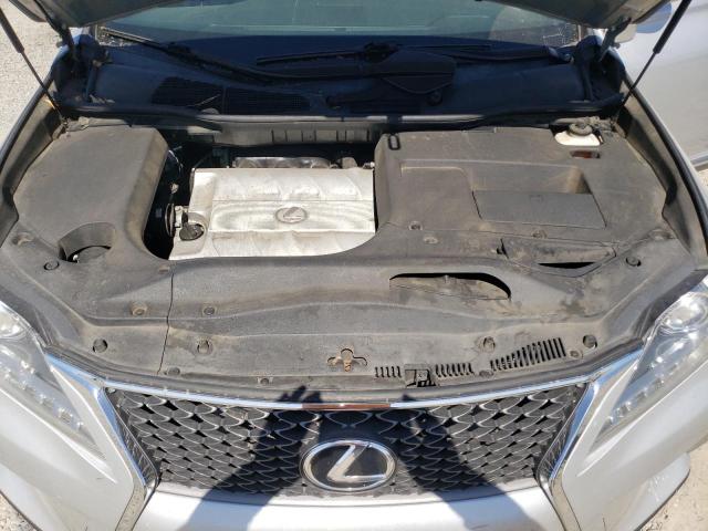 2T2BK1BA4DC206427 - 2013 LEXUS RX 350 BASE SILVER photo 12