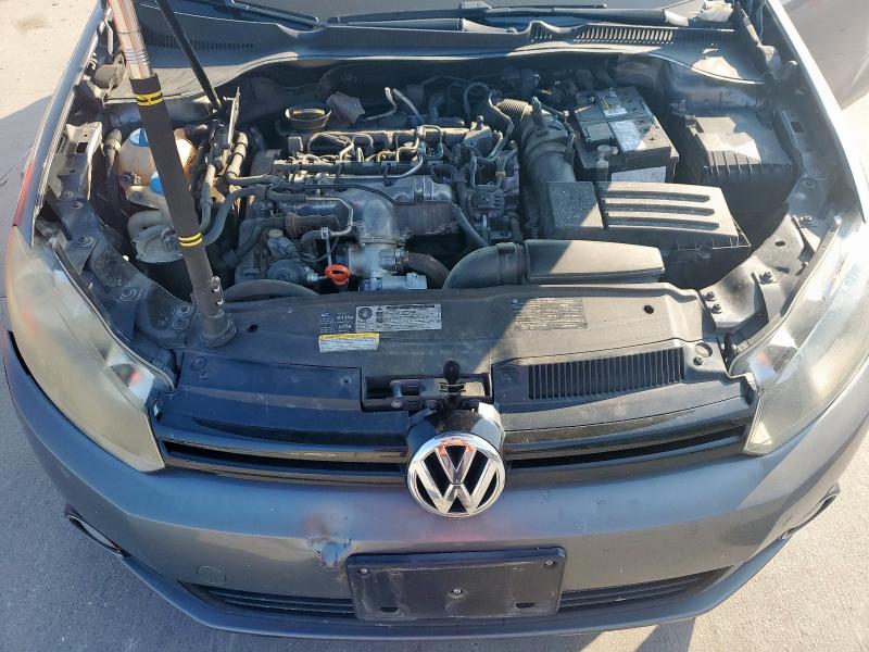 WVWNM7AJ1AW358698 - 2010 VOLKSWAGEN GOLF GRAY photo 12