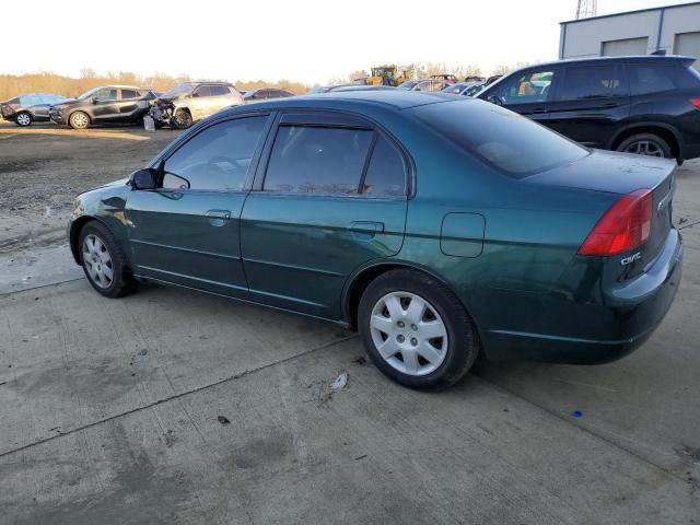 2HGES26741H533578 - 2001 HONDA CIVIC EX GREEN photo 2