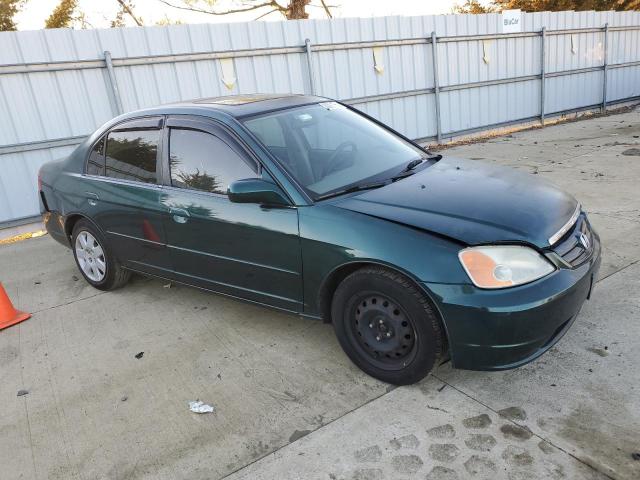 2HGES26741H533578 - 2001 HONDA CIVIC EX GREEN photo 4