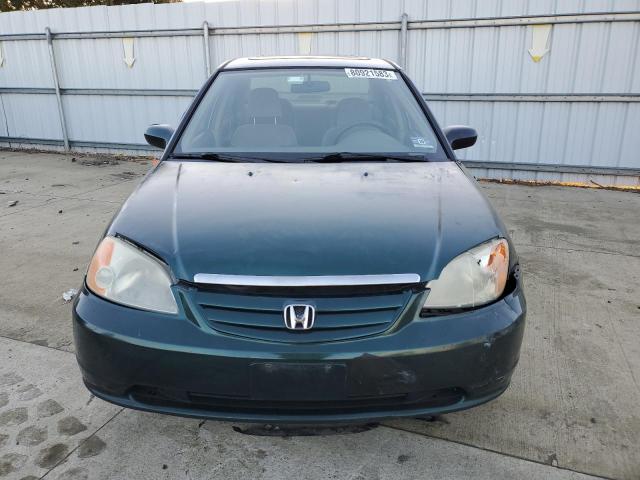 2HGES26741H533578 - 2001 HONDA CIVIC EX GREEN photo 5