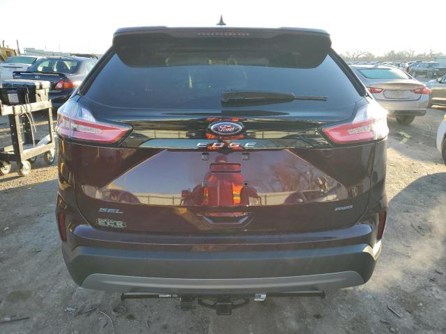 2FMPK4J93NBA73460 - 2022 FORD EDGE SEL MAROON photo 6