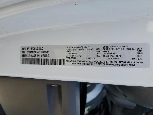 3C6MRVJG4PE508822 - 2023 RAM PROMASTER 3500 HIGH 白色 照片 13