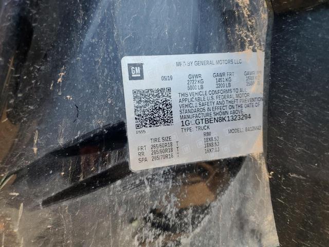 1GCGTBEN8K1323294 - 2019 CHEVROLET COLORADO 黑色 照片 12