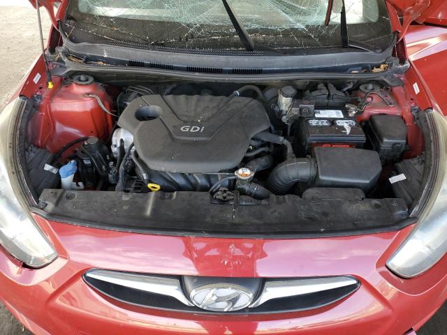 KMHCT4AE9DU480426 - 2013 HYUNDAI ACCENT GLS RED photo 11