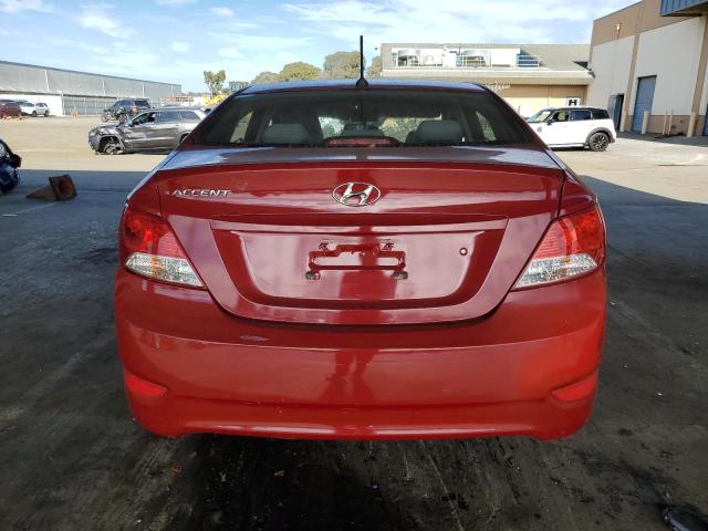 KMHCT4AE9DU480426 - 2013 HYUNDAI ACCENT GLS RED photo 6
