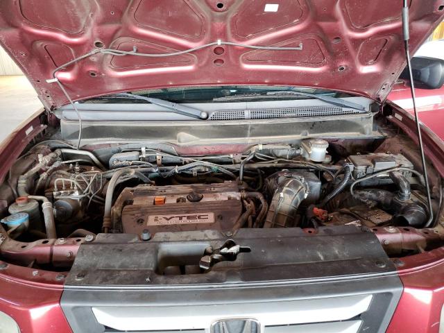 5J6YH277X7L014095 - 2007 HONDA ELEMENT EX MAROON photo 11